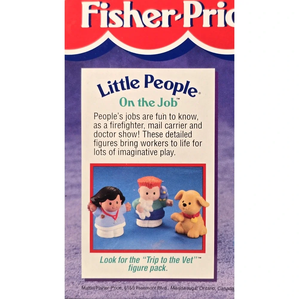 Vintage 1996 Fisher-Price Little People ON THE JOB 72547, New